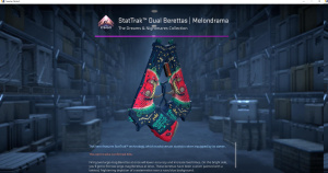 StatTrak™ Dual Berettas | Melondrama (Well-Worn) Screenshot