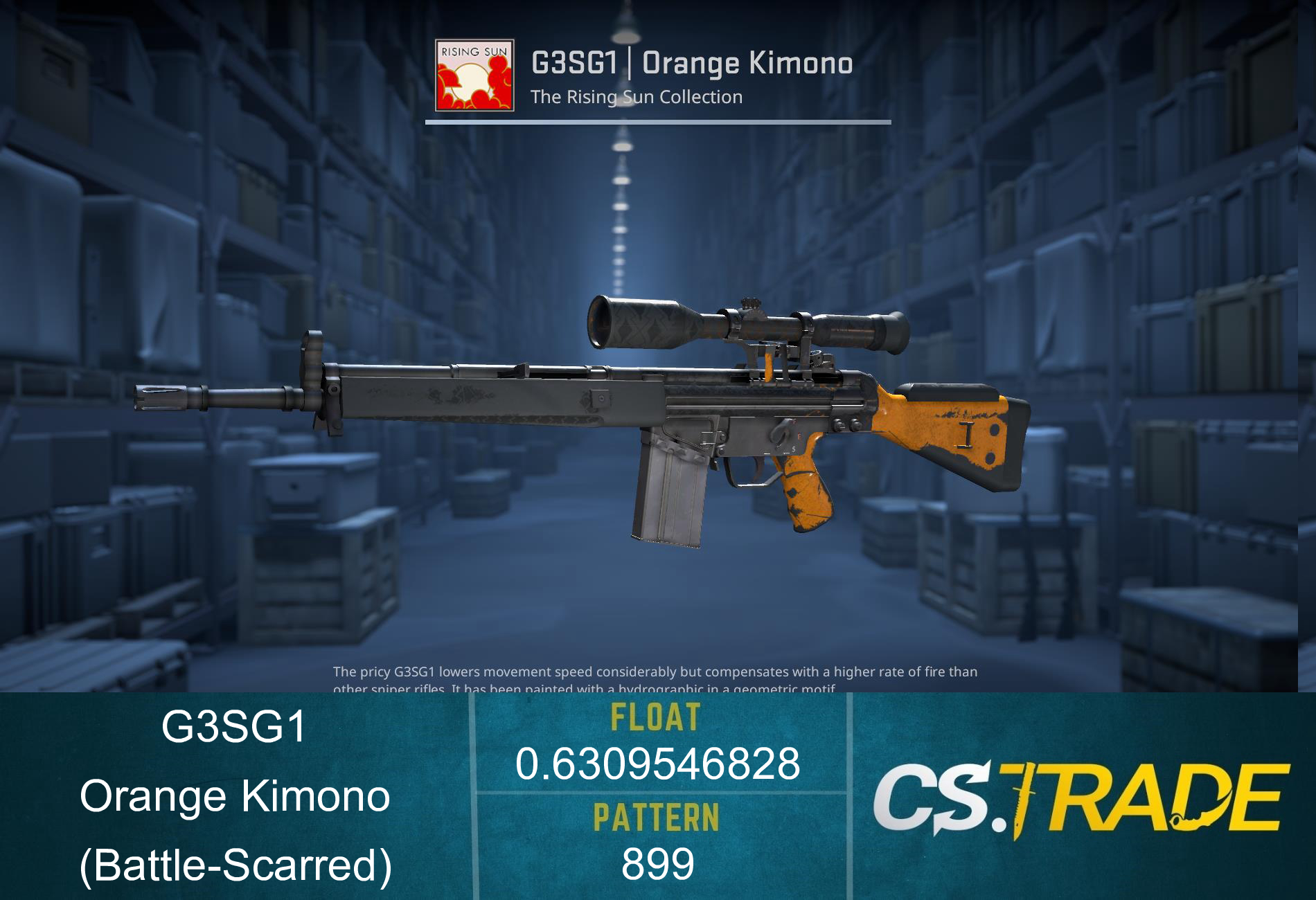 G3SG1 | Orange Kimono (Battle-Scarred) Screenshot