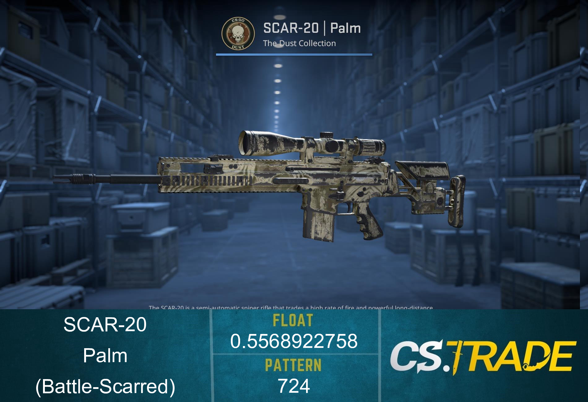 SCAR-20 | Palm (Battle-Scarred) Screenshot