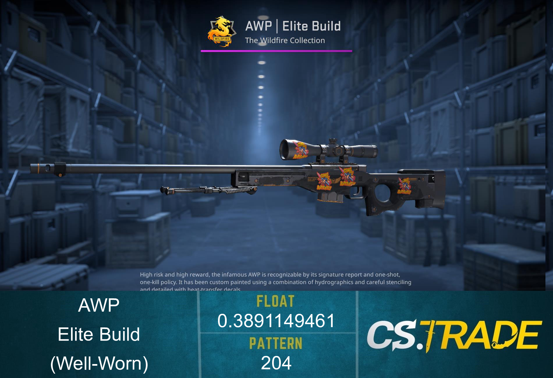 StatTrak™ AWP | Elite Build (Well-Worn) Screenshot