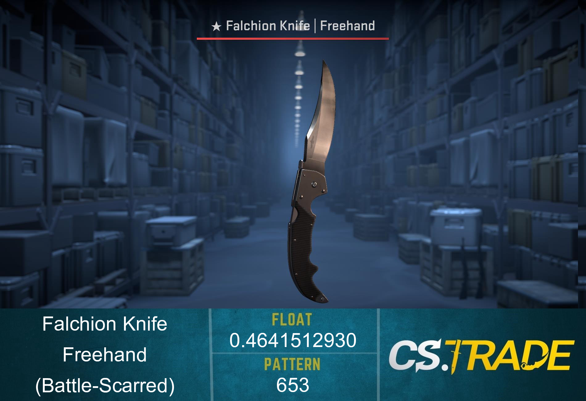 ★ Falchion Knife | Freehand (Battle-Scarred) Screenshot