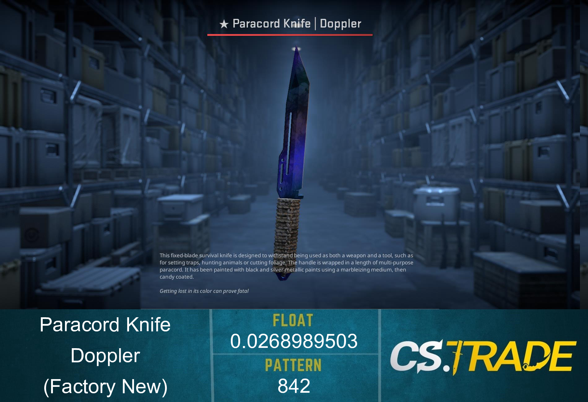 ★ Paracord Knife | Doppler (Factory New) Screenshot