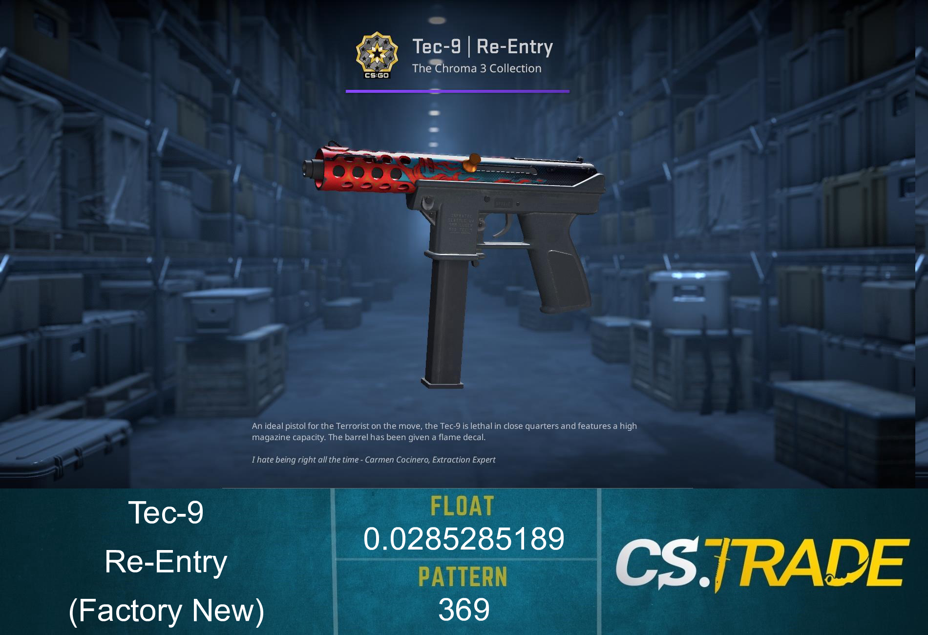 Tec-9 | Re-Entry (Factory New) Screenshot