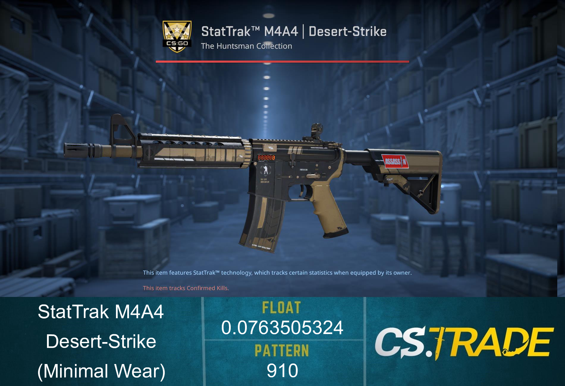 M4A4 | Desert-Strike (Minimal Wear) Screenshot