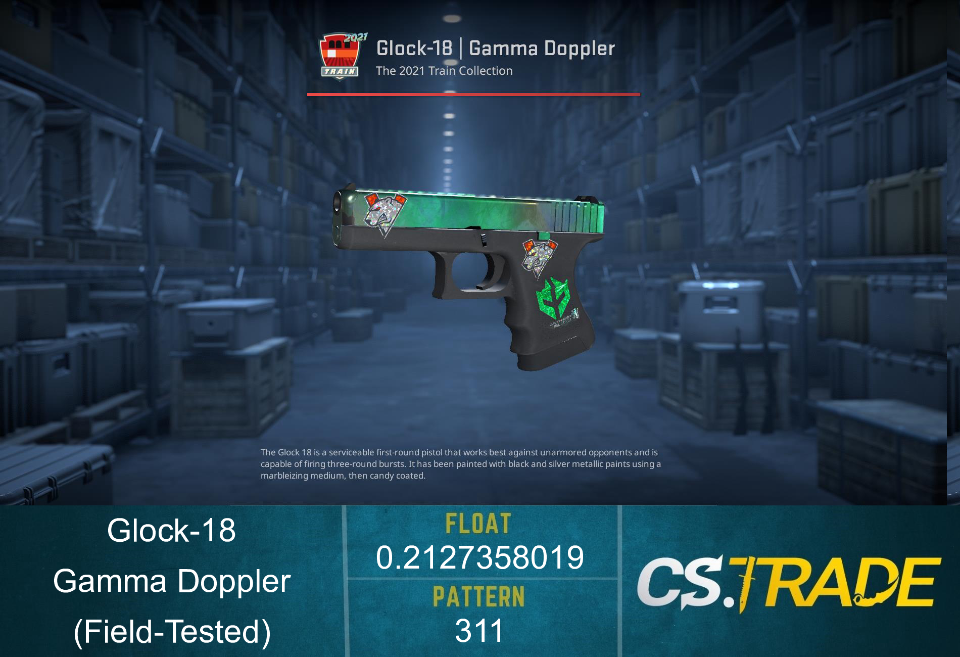 Glock-18 | Gamma Doppler Phase 2 (Field-Tested) Screenshot