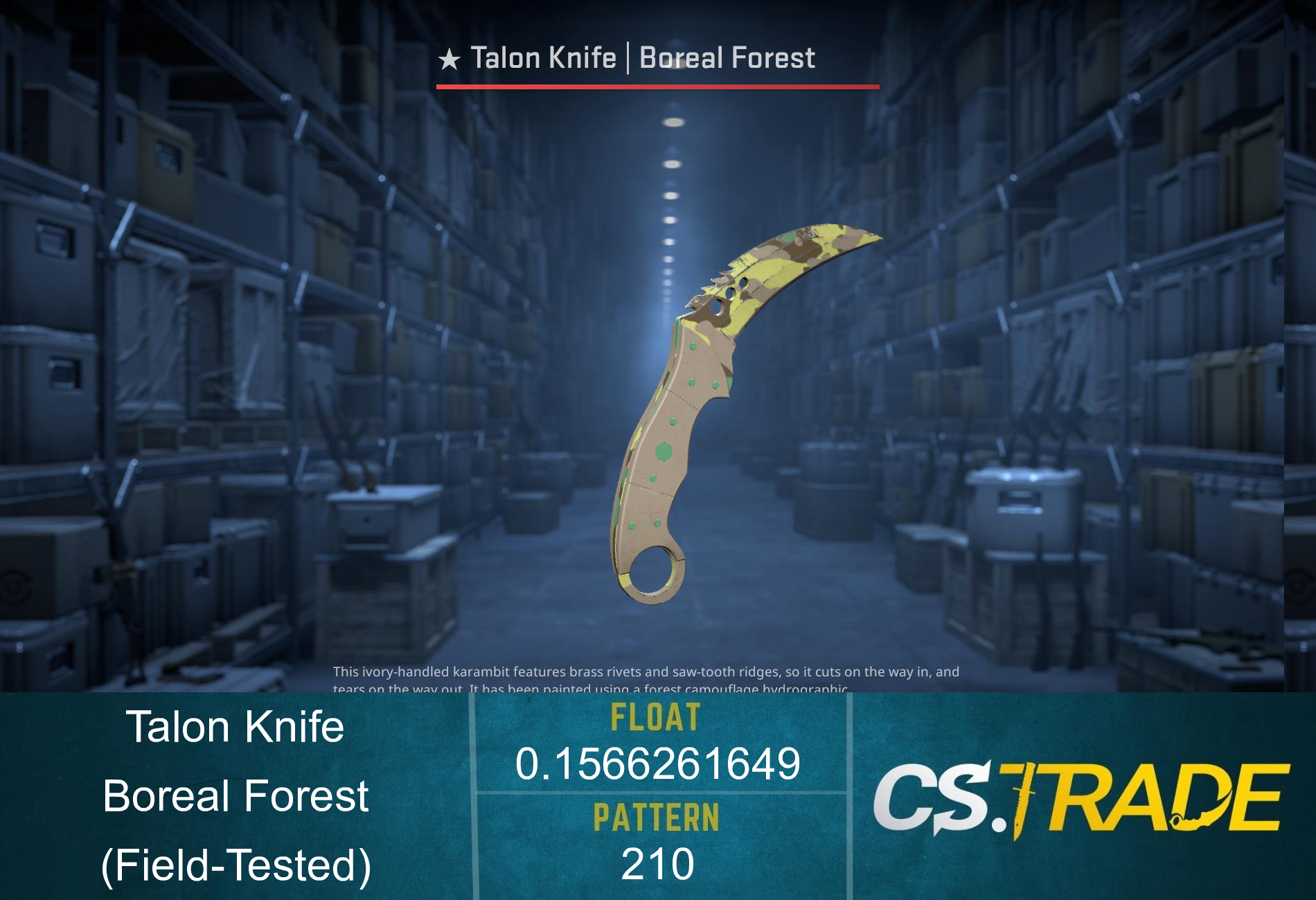 ★ Talon Knife | Boreal Forest (Field-Tested) Screenshot