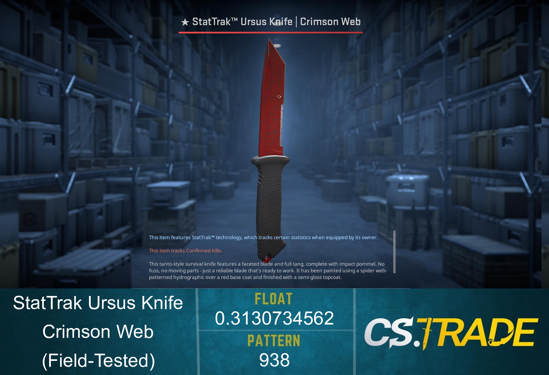★ Ursus Knife | Crimson Web (Factory New) Screenshot