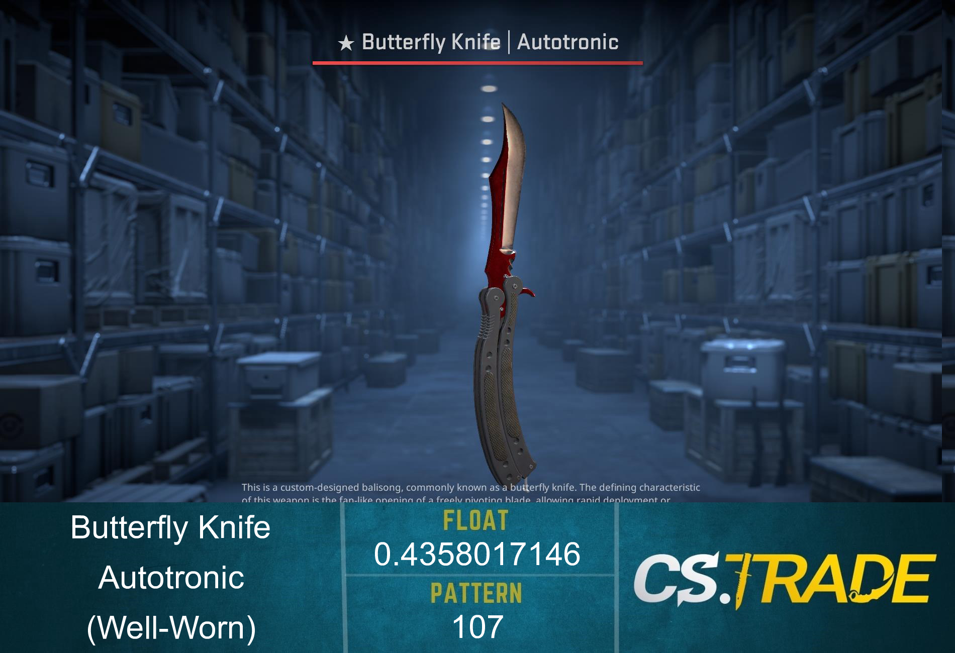 ★ Butterfly Knife | Autotronic (Well-Worn) Screenshot