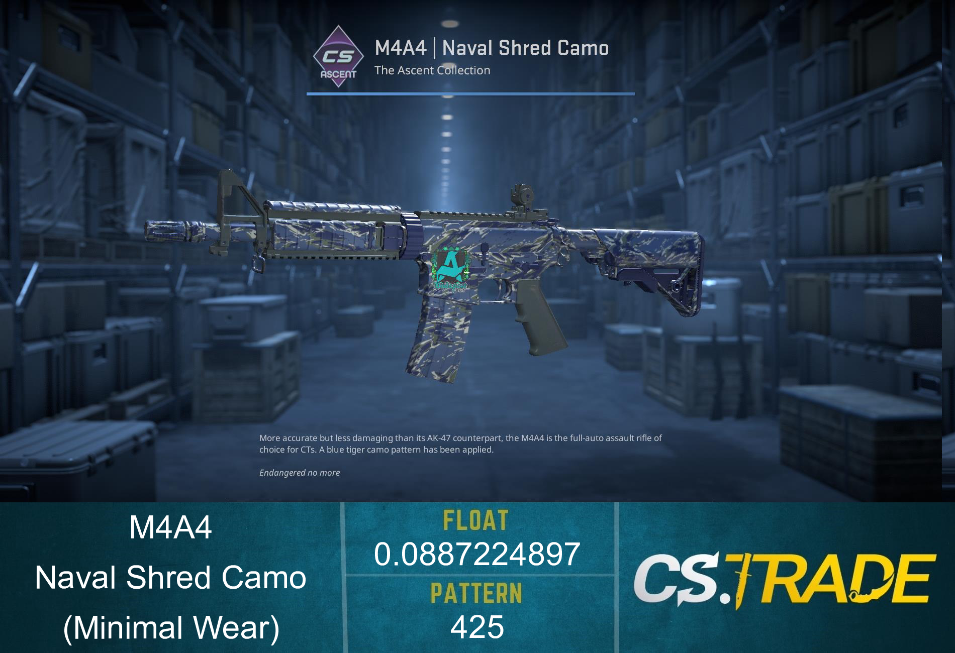 M4A4 | Naval Shred Camo (Factory New) Screenshot