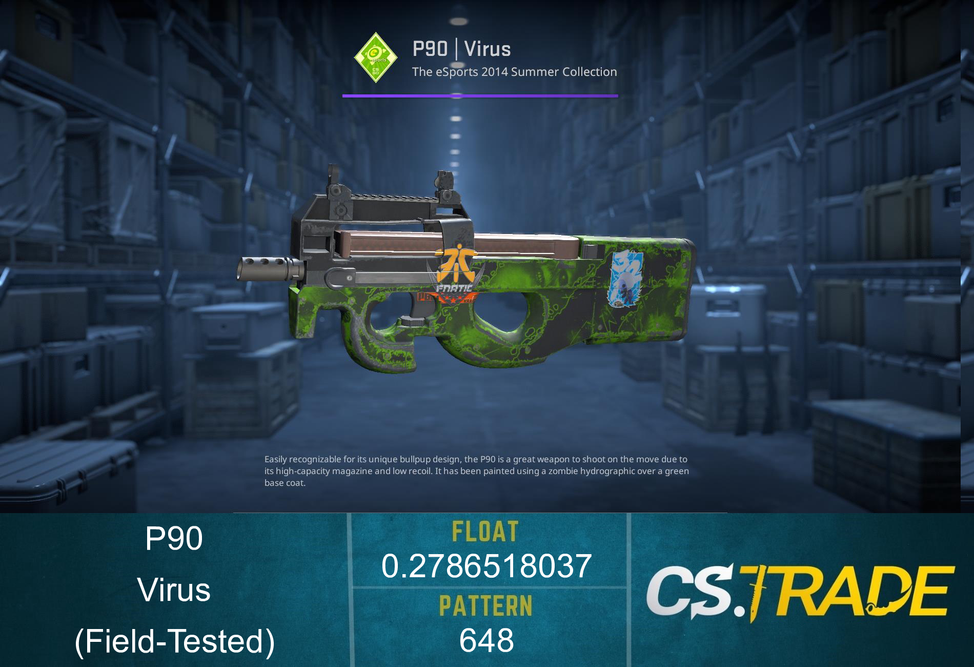 P90 | Virus (Factory New) Screenshot