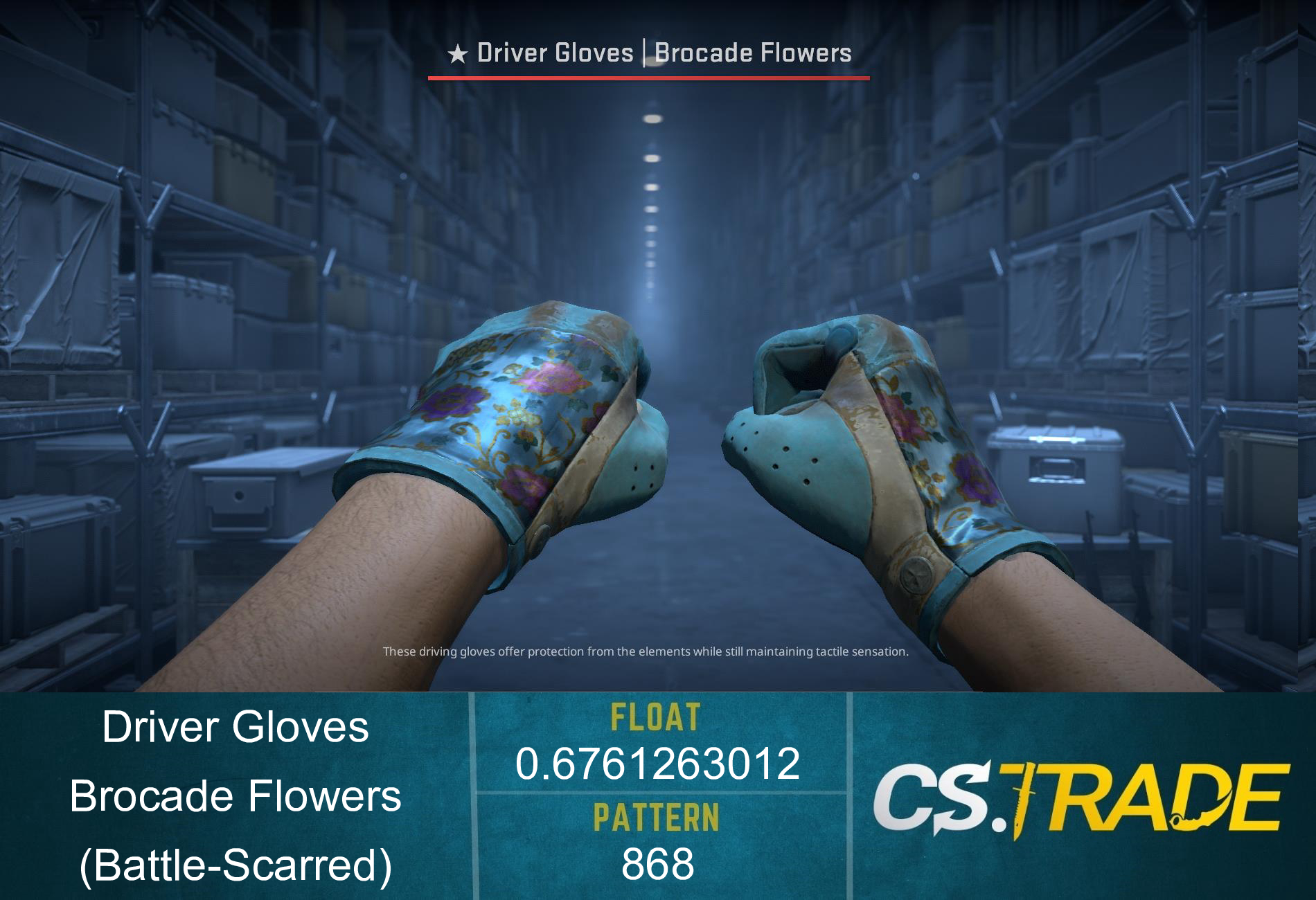 ★ Driver Gloves | Brocade Flowers (Factory New) Screenshot