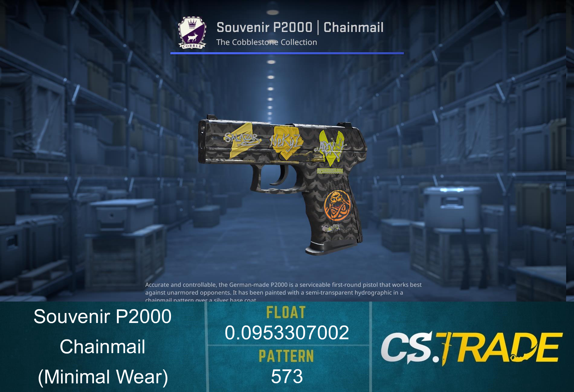 Souvenir P2000 | Chainmail (Minimal Wear) Screenshot