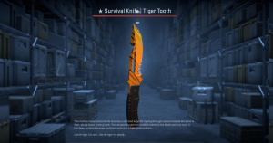 ★ Survival Knife | Tiger Tooth (Factory New) Screenshot