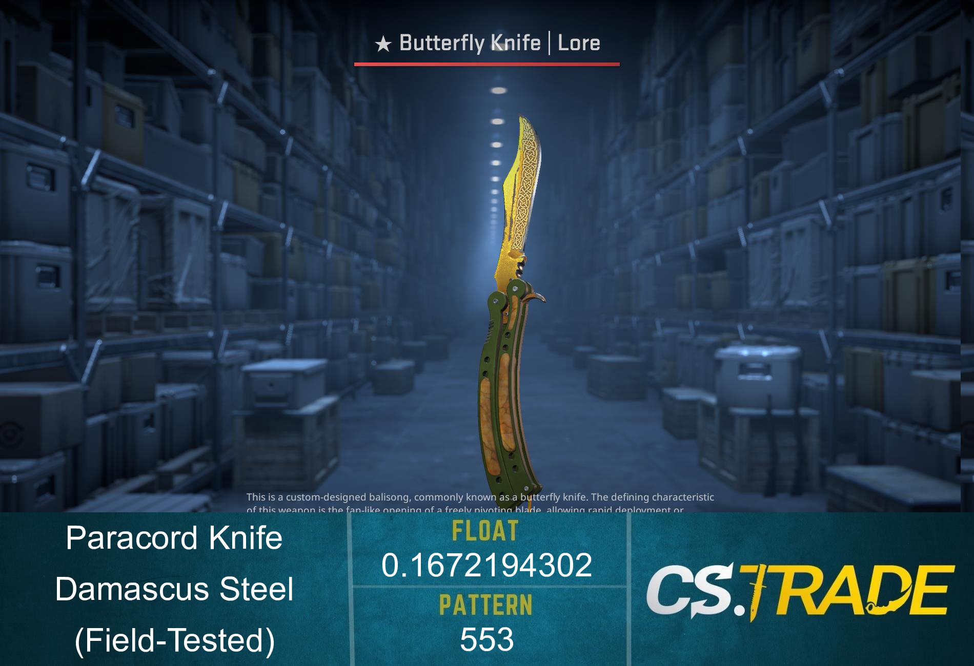 ★ Paracord Knife | Damascus Steel (Field-Tested) Screenshot