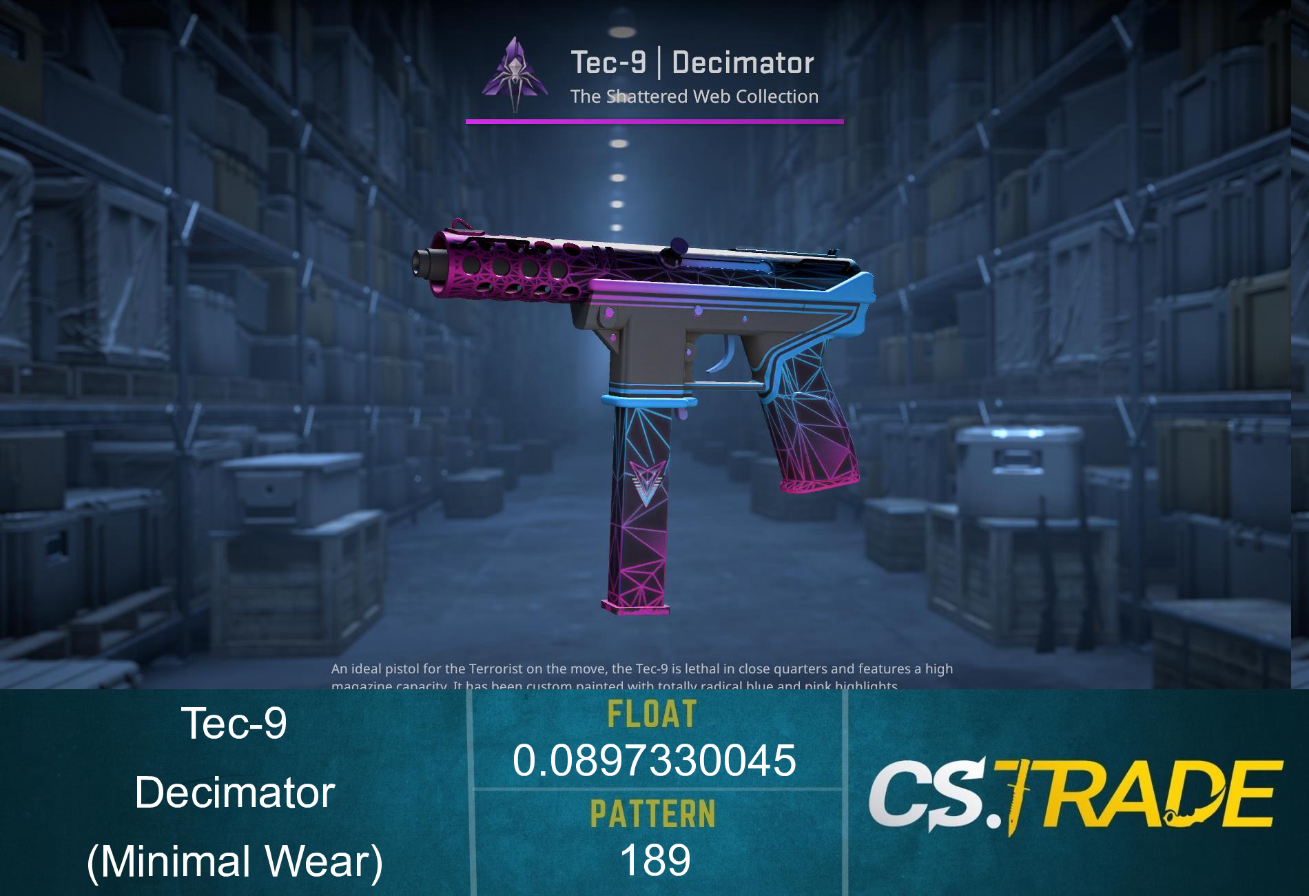 Tec-9 | Decimator (Minimal Wear) Screenshot