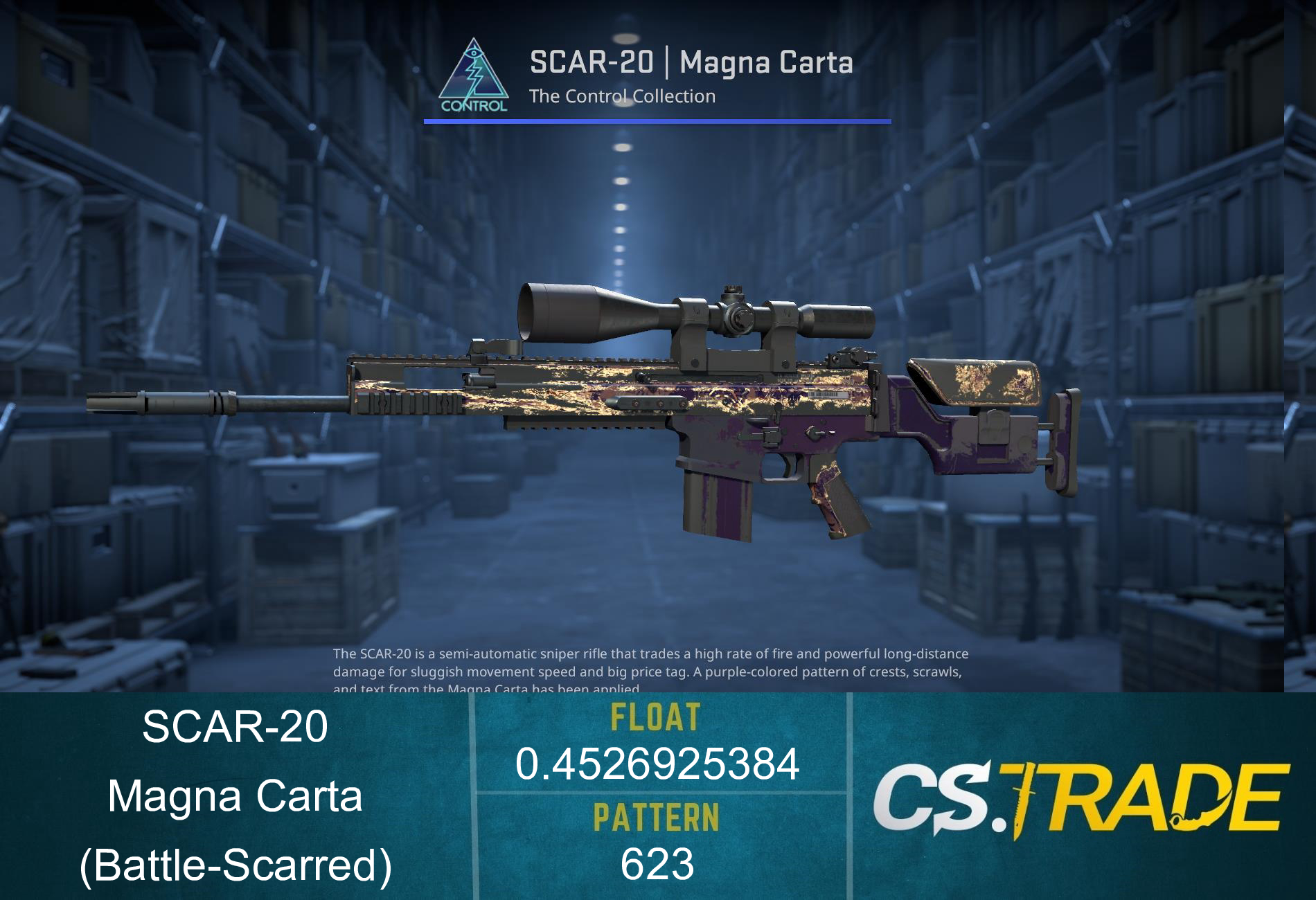 SCAR-20 | Magna Carta (Battle-Scarred) Screenshot
