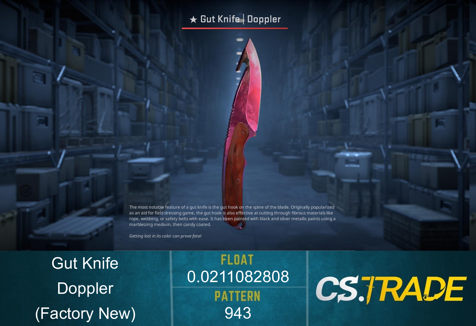 ★ Gut Knife | Doppler Phase 2 (Factory New) Screenshot