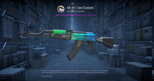 AK-47 | Ice Coaled (Minimal Wear) Screenshot