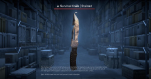 ★ Survival Knife | Stained (Well-Worn) Screenshot