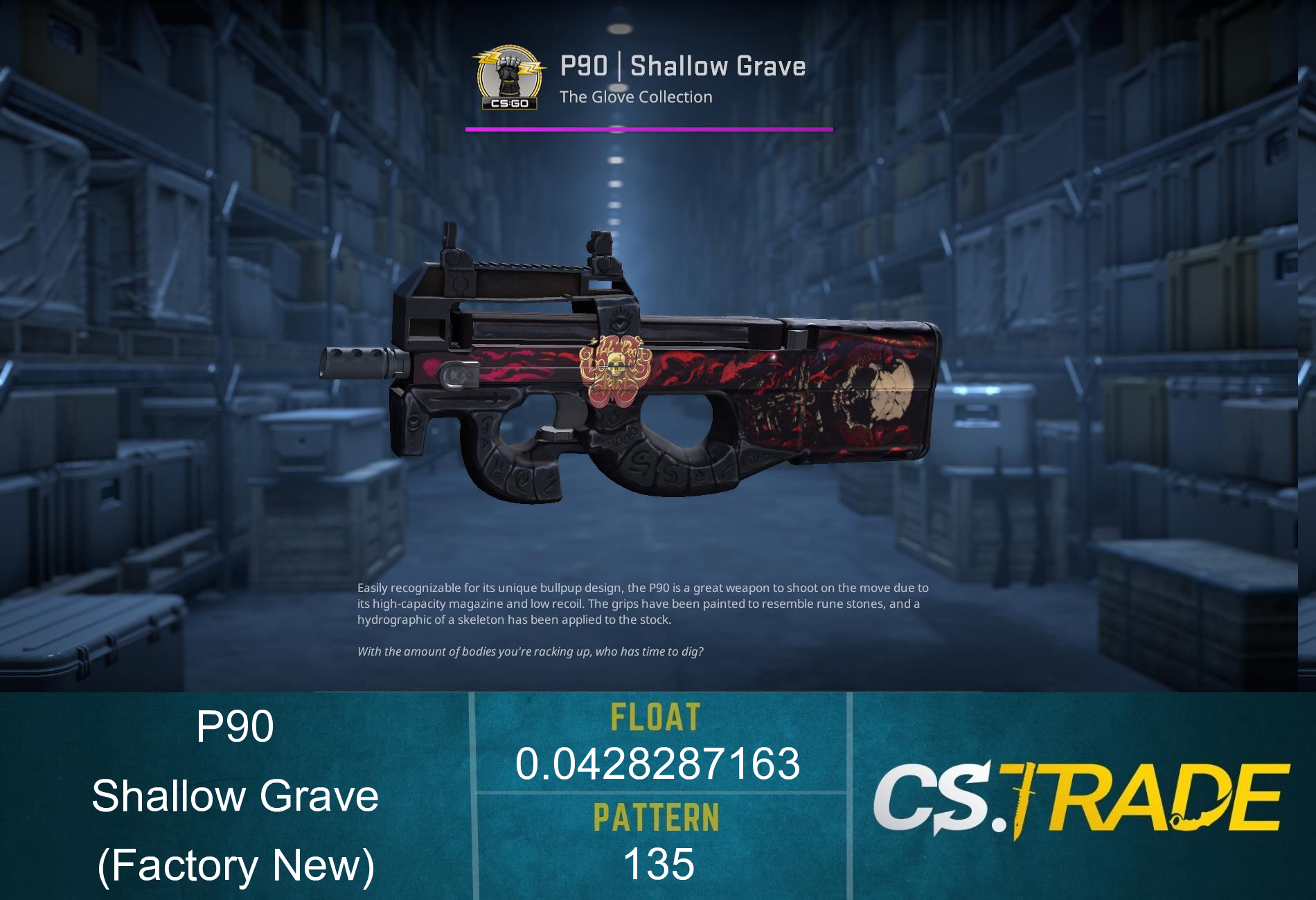 P90 | Shallow Grave (Factory New) Screenshot