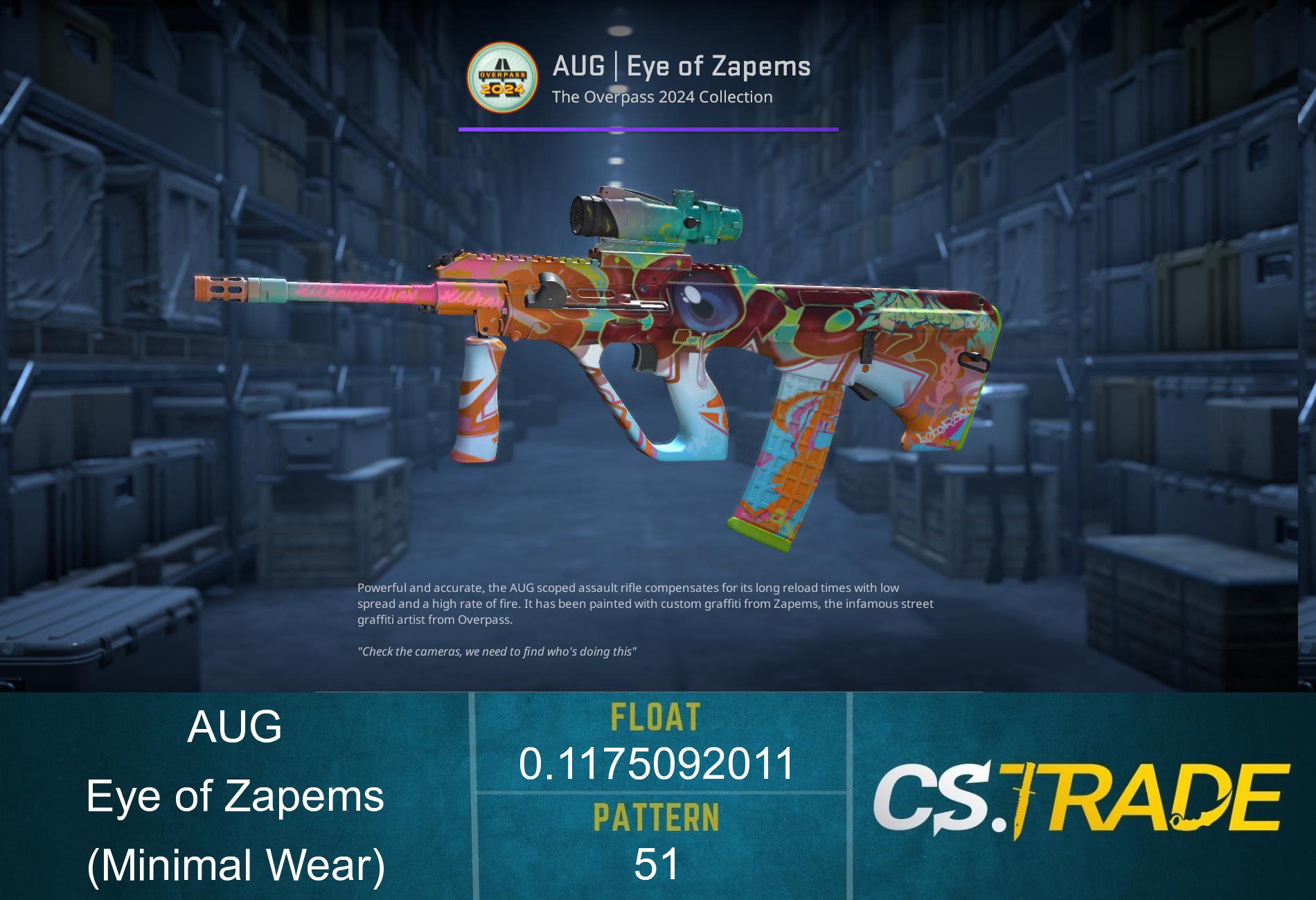 Souvenir AUG | Eye of Zapems (Minimal Wear) Screenshot