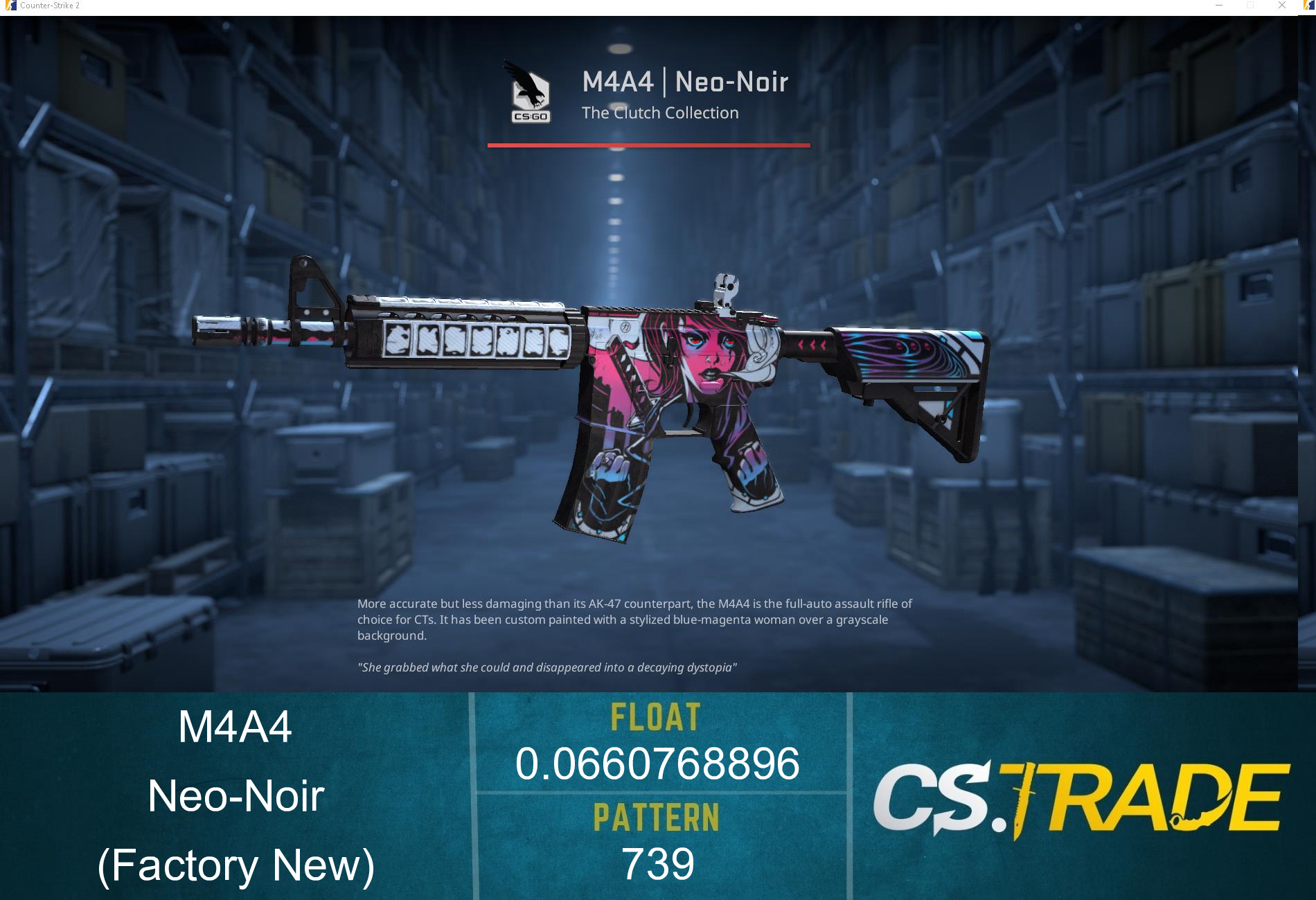 M4A4 | Neo-Noir ⭐️ CS2 Skin