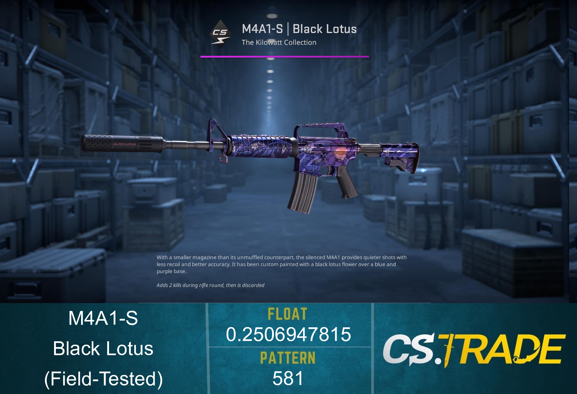 M4A1-S | Black Lotus (Field-Tested)