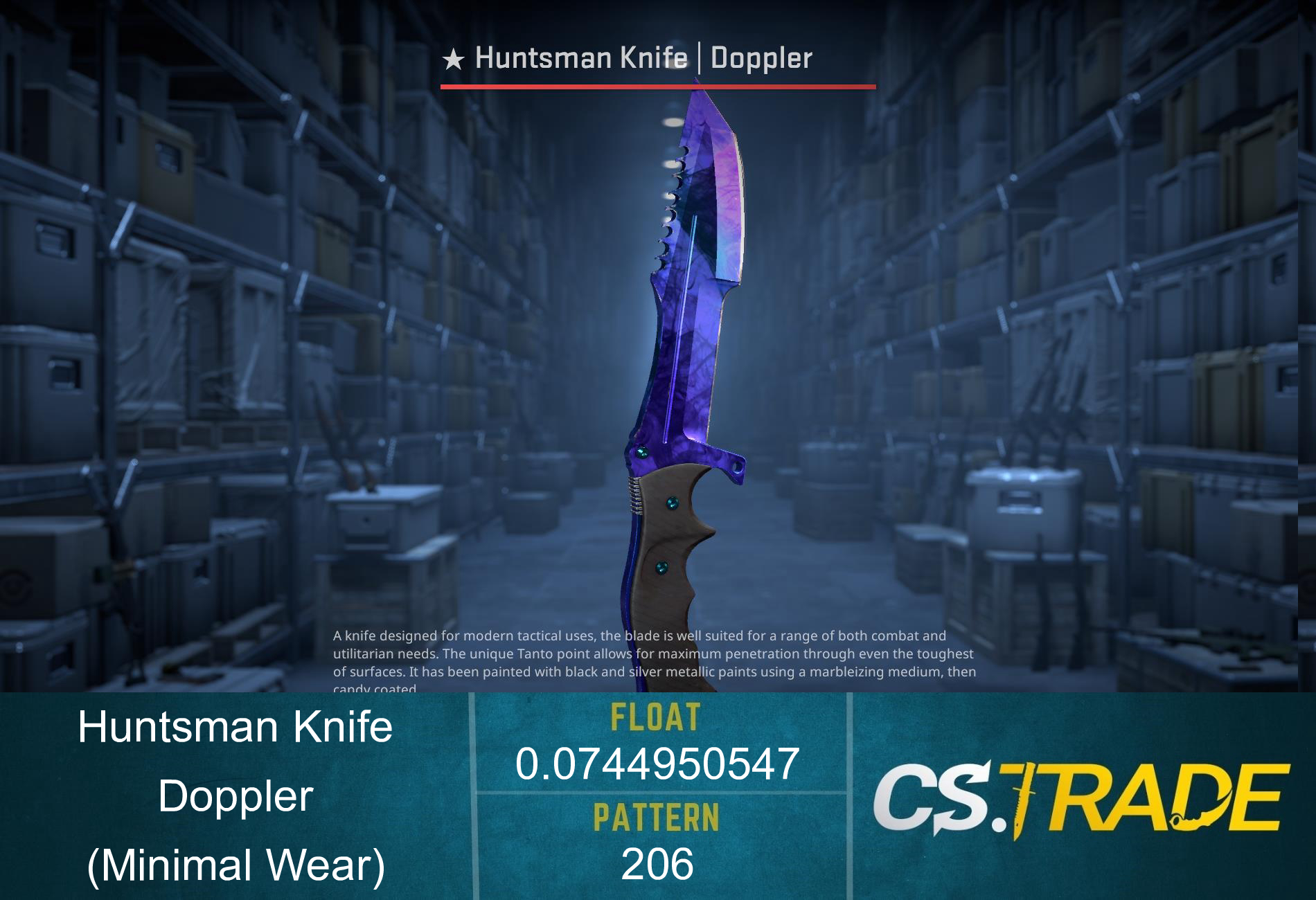 ★ Huntsman Knife | Doppler (Minimal Wear) Screenshot