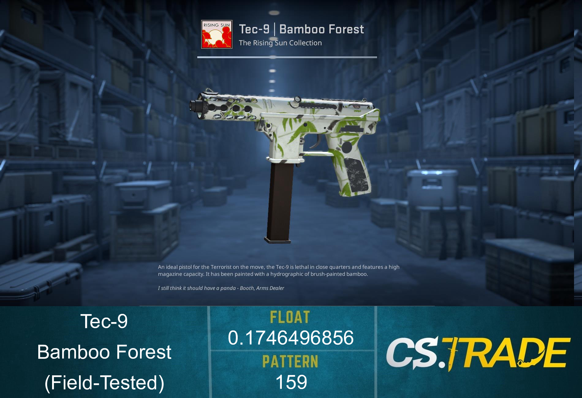 Tec-9 | Bamboo Forest (Field-Tested) Screenshot