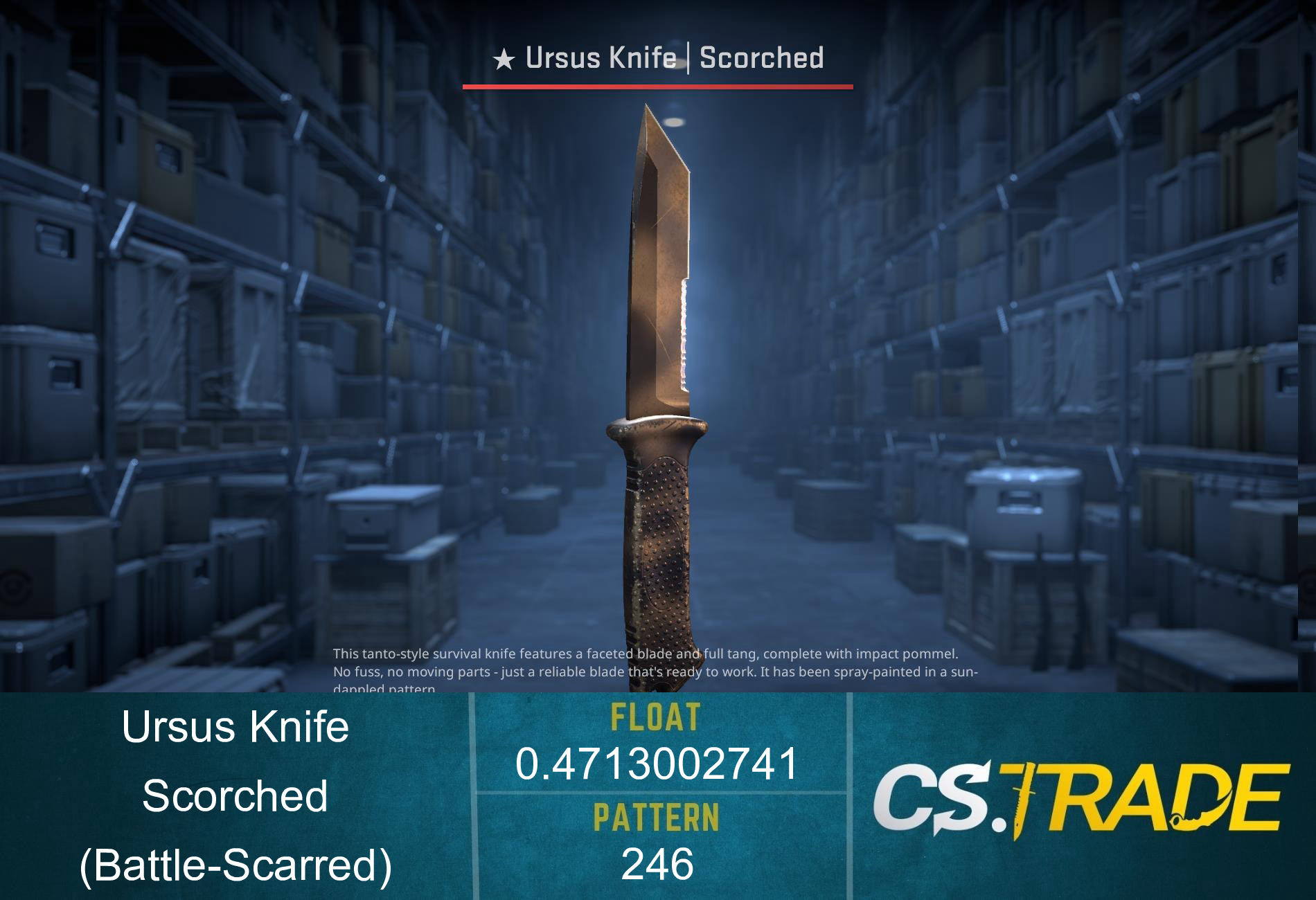 ★ Ursus Knife | Scorched (Battle-Scarred) Screenshot