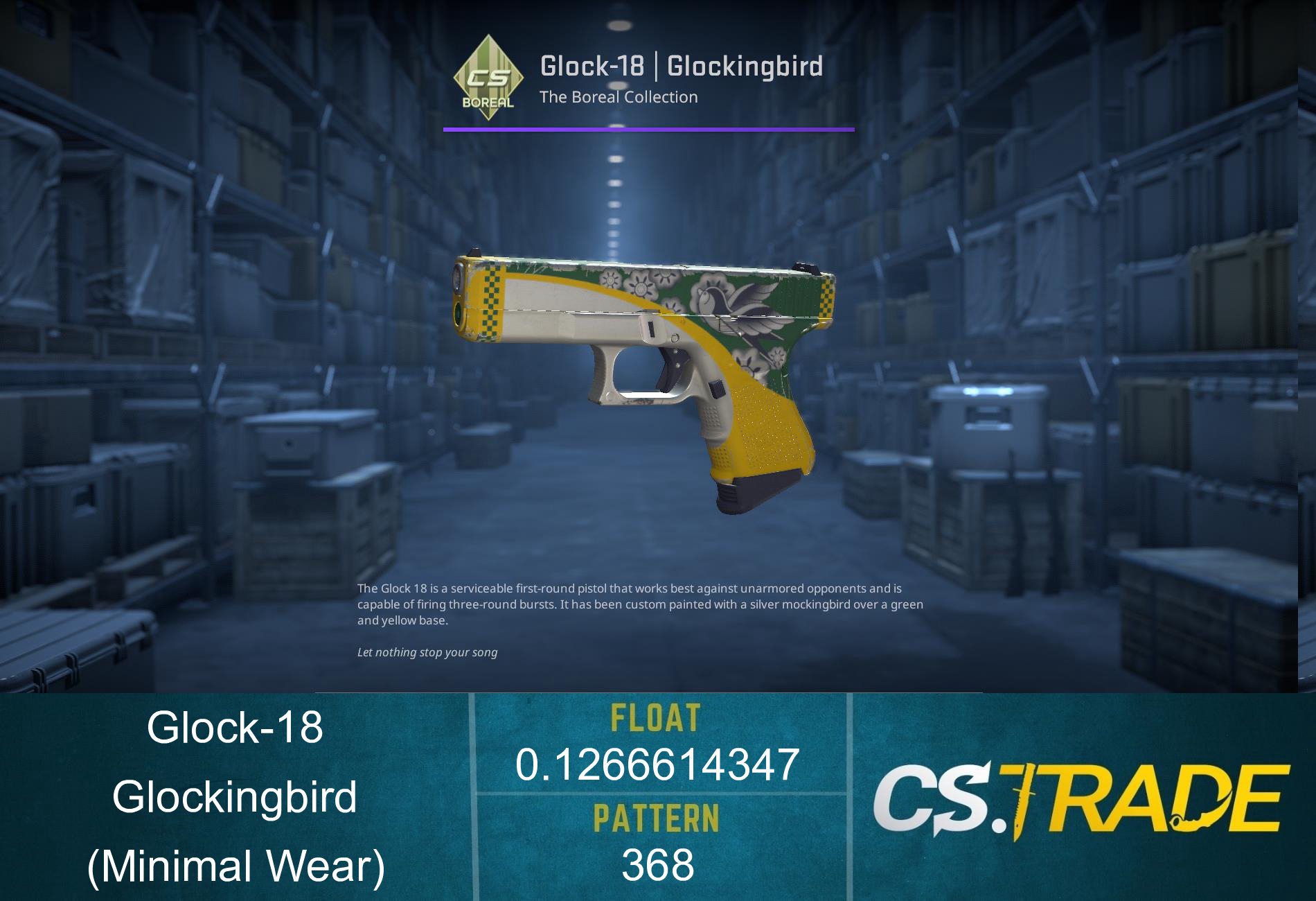 Glock-18 | Glockingbird (Minimal Wear) Screenshot