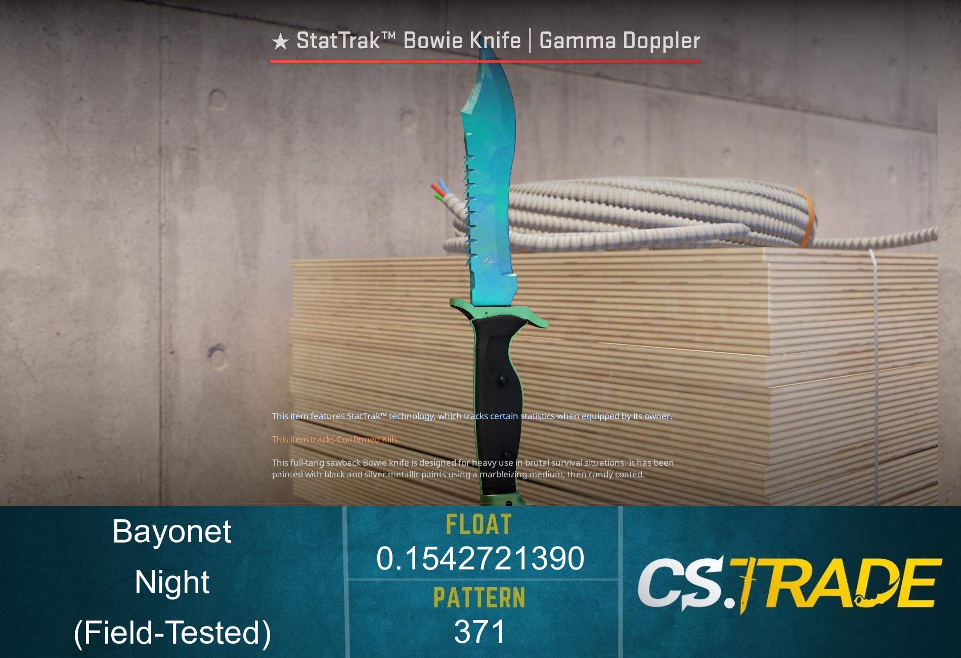 Bayonet | Night ⭐️ CS2 Skin