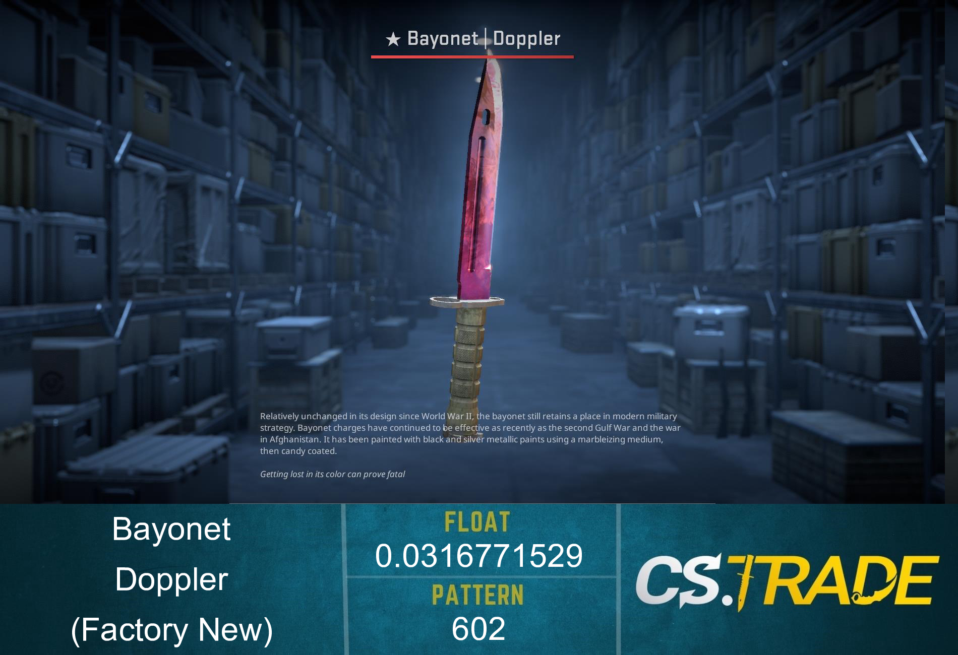 ★ Bayonet | Doppler Phase 2 (Factory New)