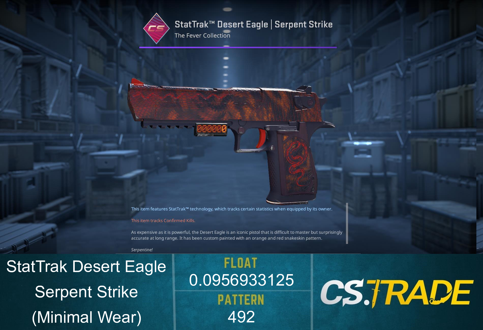 Desert Eagle | Serpent Strike (Minimal Wear) Screenshot