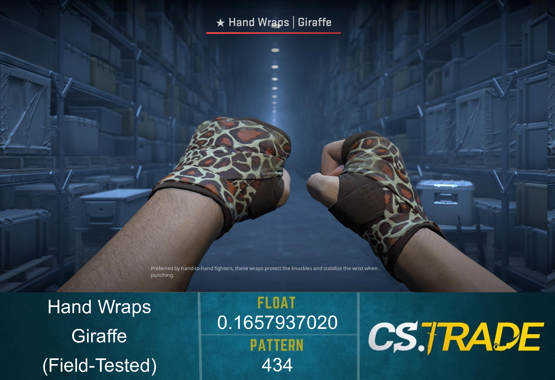 ★ Hand Wraps | Giraffe (Factory New) Screenshot