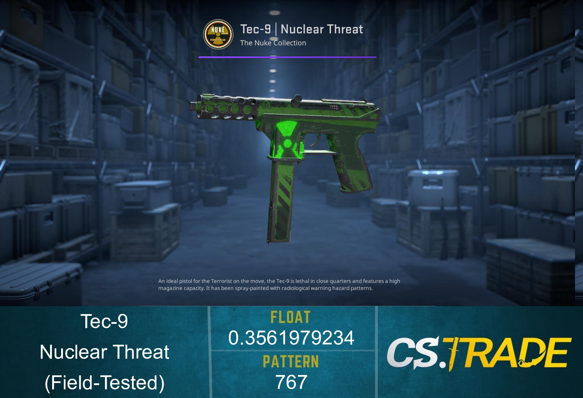 Tec-9 | Nuclear Threat (Factory New) Screenshot