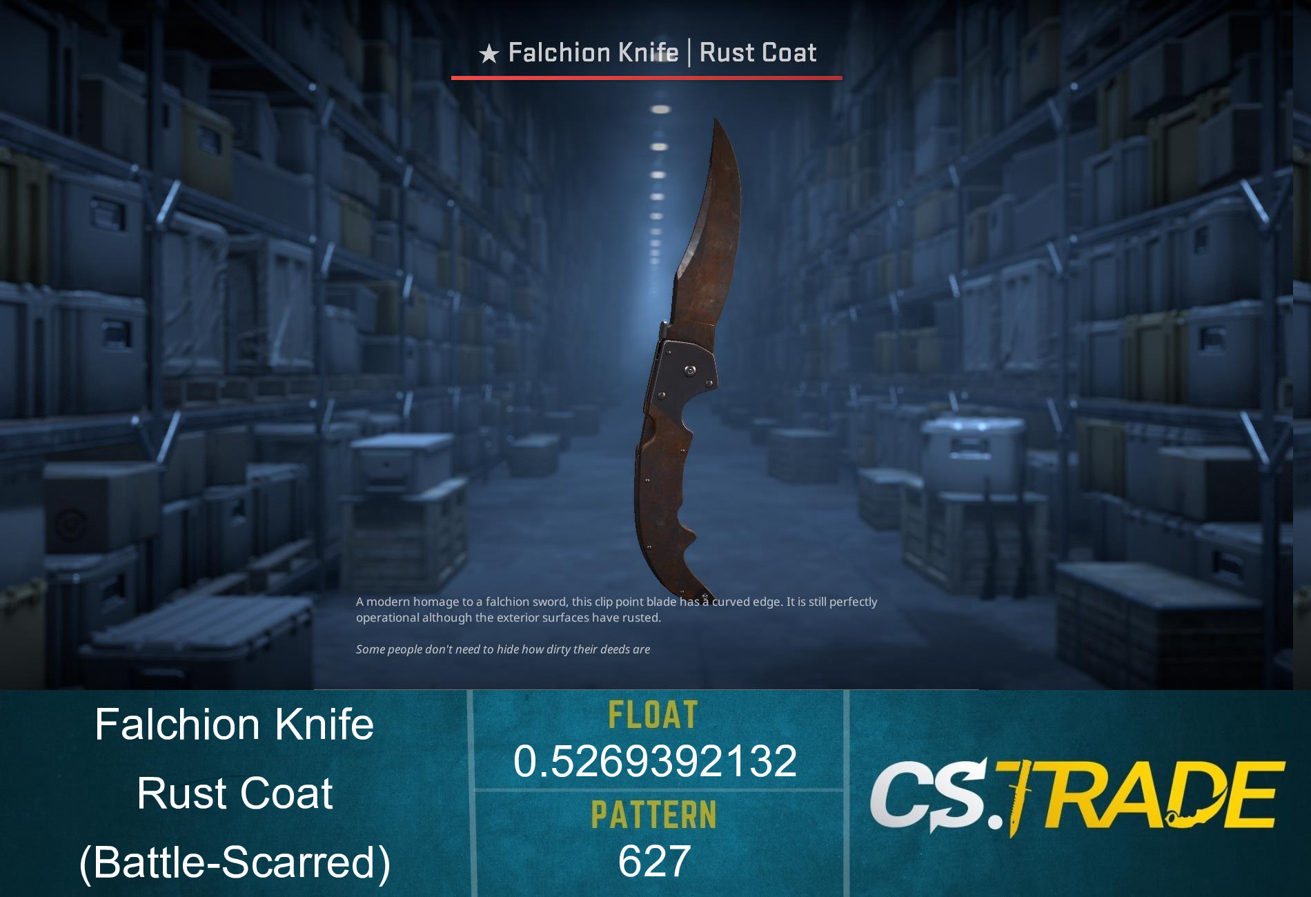 ★ Falchion Knife | Rust Coat (Battle-Scarred) Screenshot