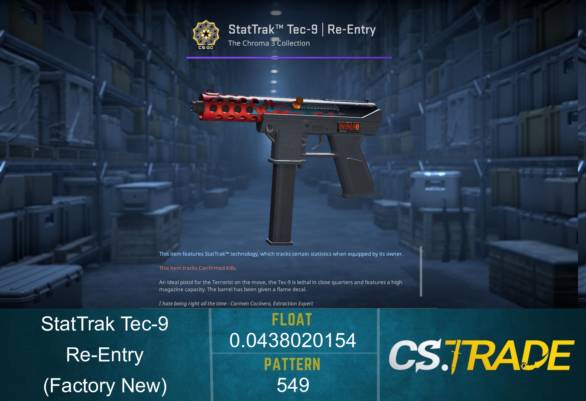 Tec-9 | Re-Entry (Factory New) Screenshot