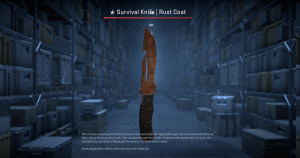 ★ Survival Knife | Rust Coat (Battle-Scarred) Screenshot
