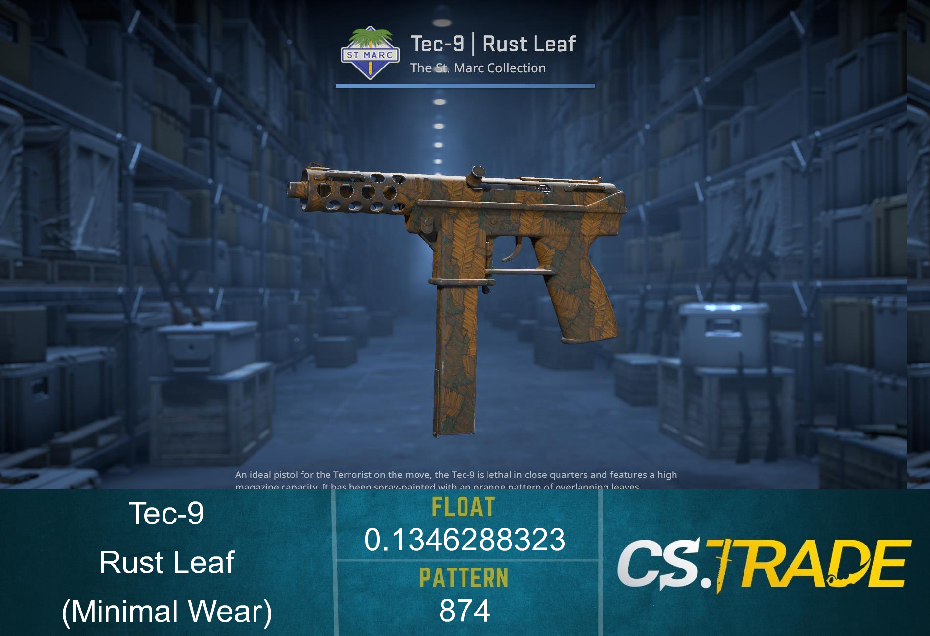 Tec-9 | Rust Leaf (Minimal Wear) Screenshot