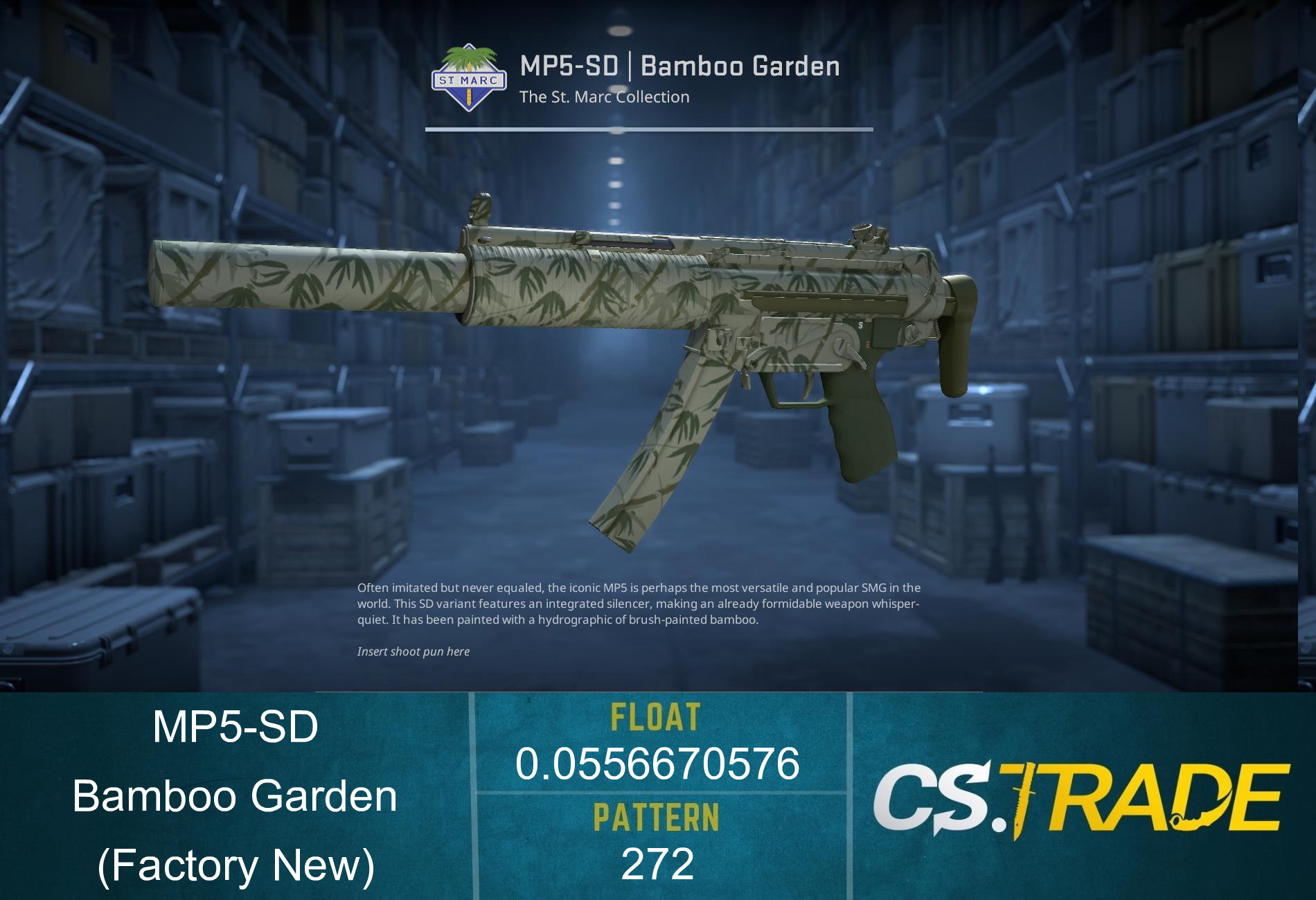 MP5-SD | Bamboo Garden (Factory New) Screenshot