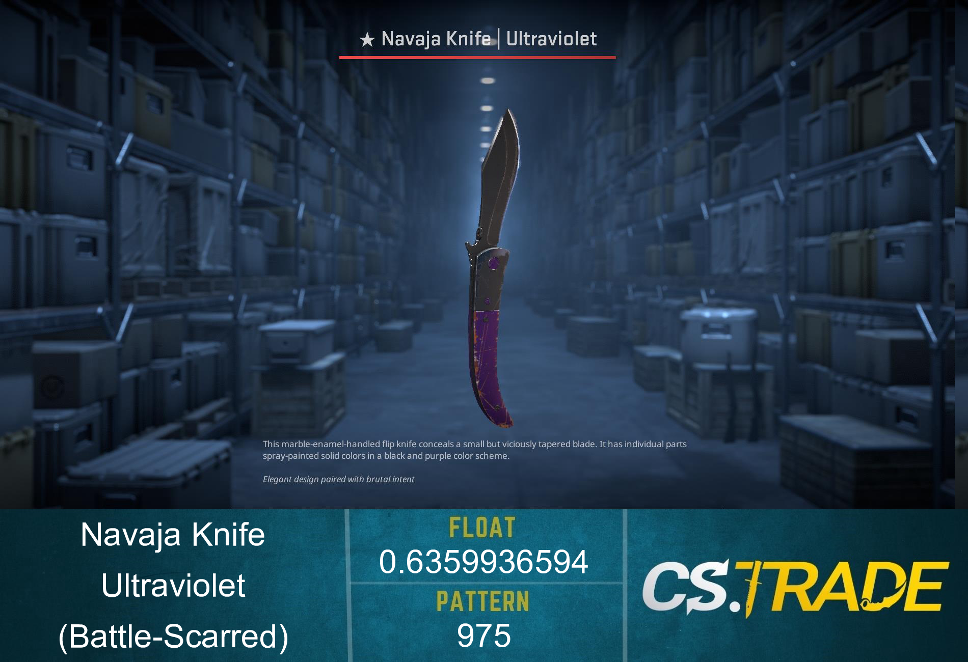 ★ Navaja Knife | Ultraviolet (Battle-Scarred)