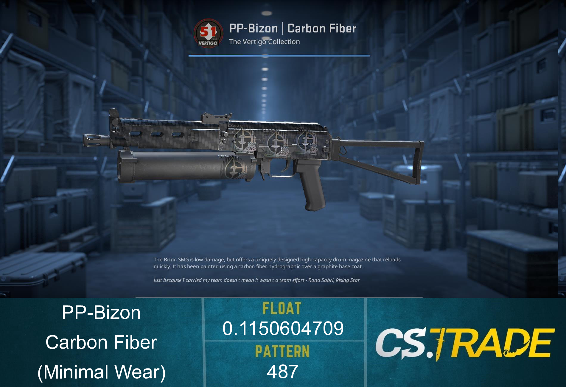 PP-Bizon | Carbon Fiber (Minimal Wear) Screenshot