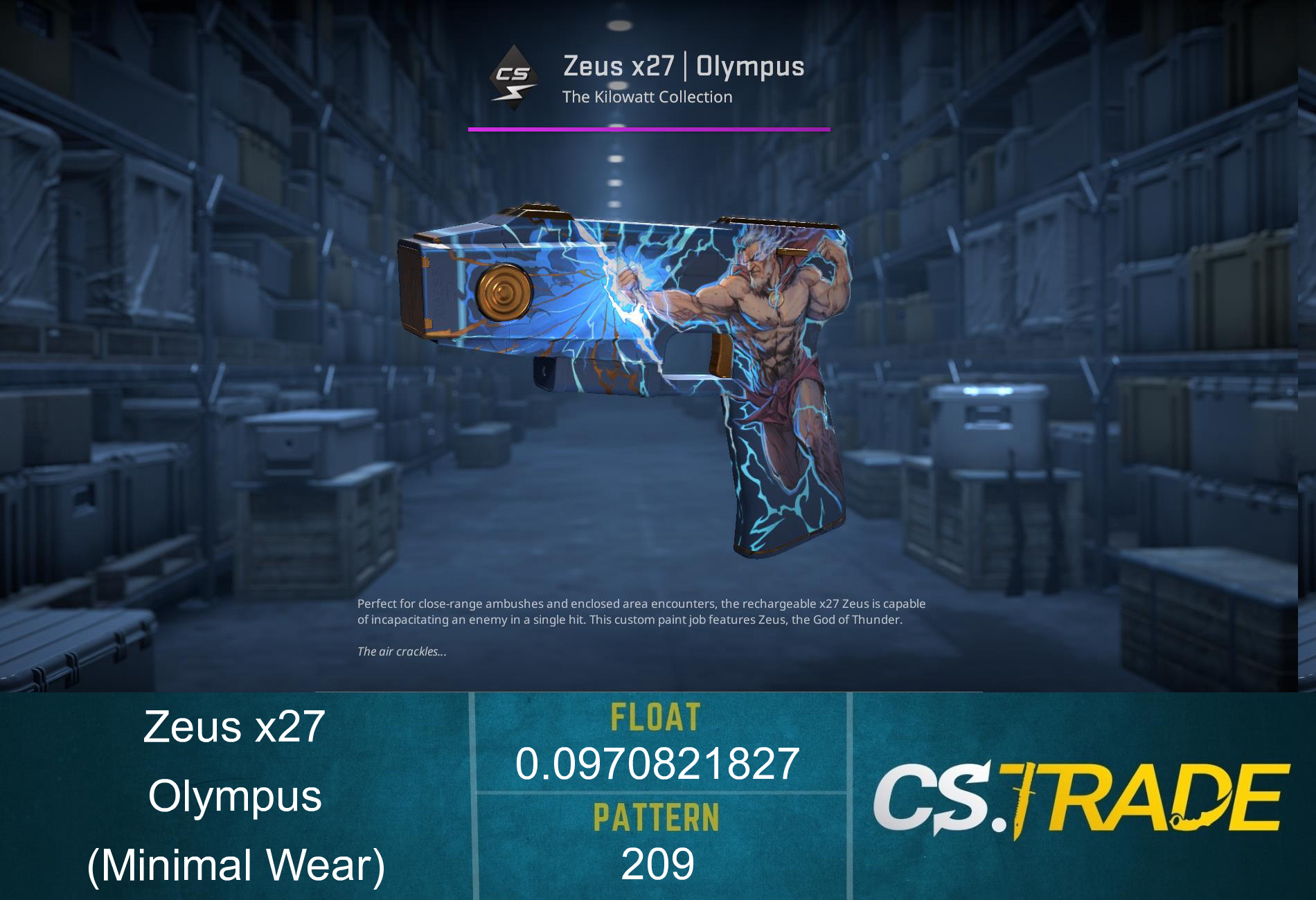 StatTrak™ Zeus x27 | Olympus (Minimal Wear) Screenshot