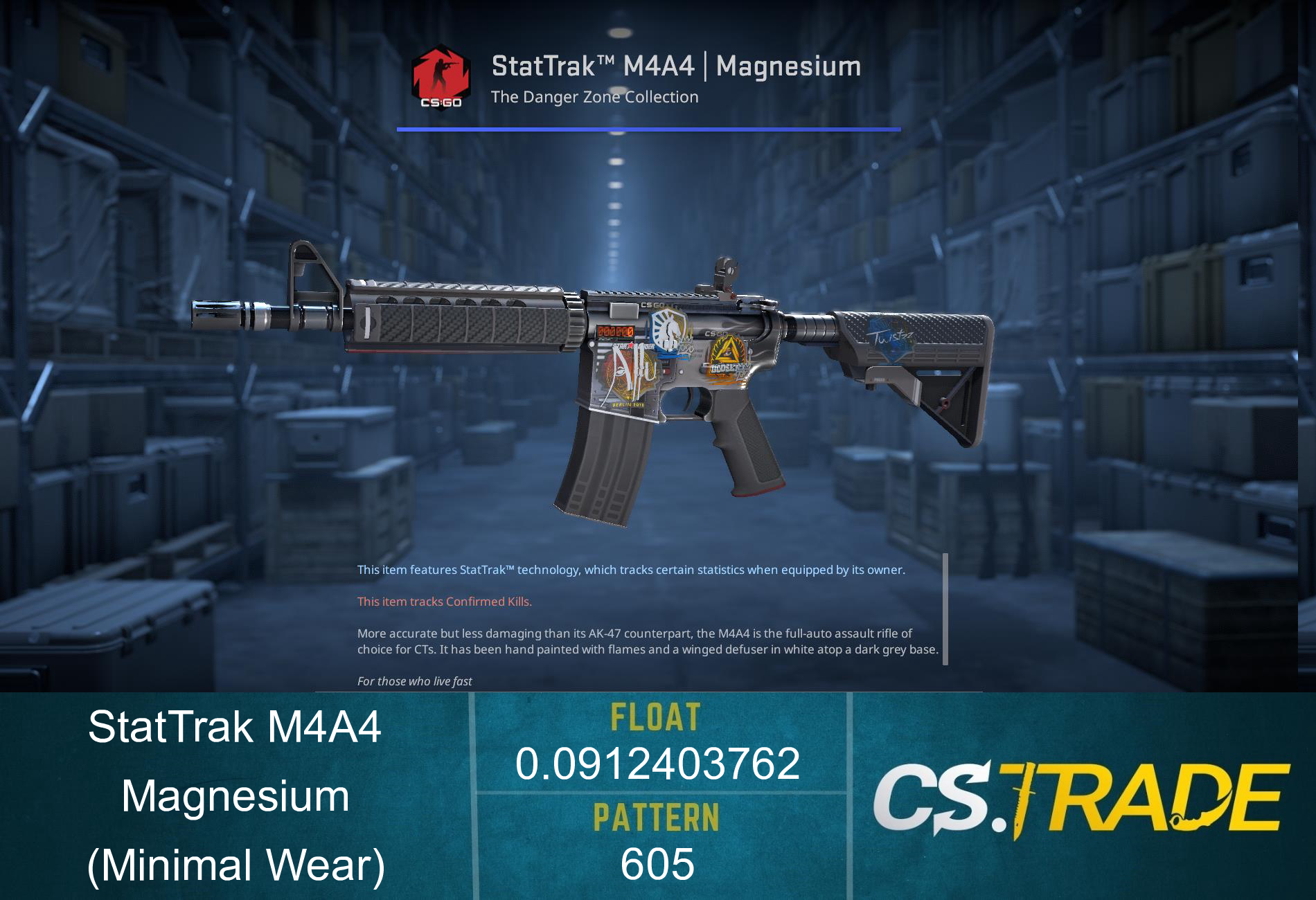 M4A4 | Magnesium (Minimal Wear) Screenshot