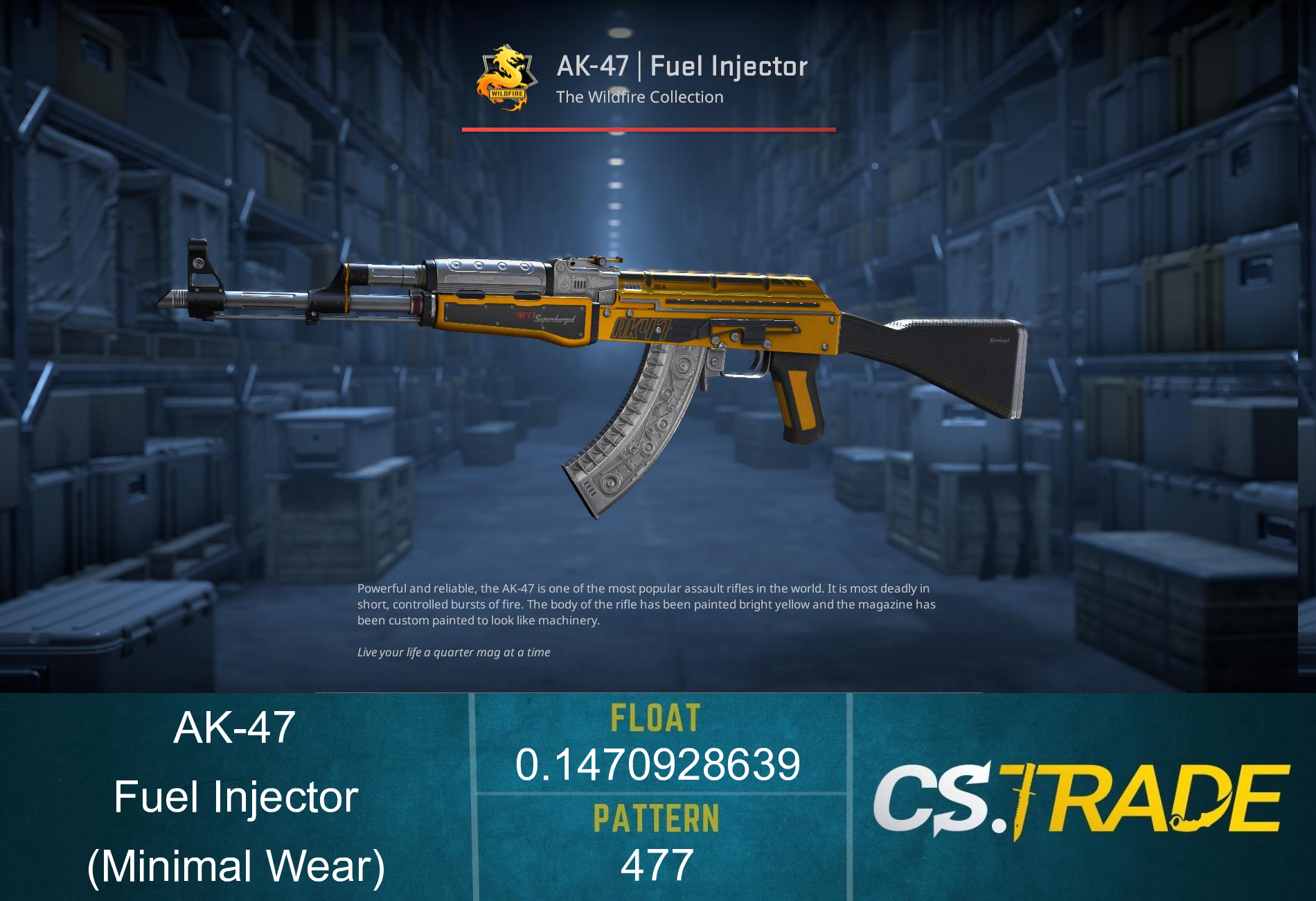 StatTrak™ AK-47 | Fuel Injector (Minimal Wear) Screenshot