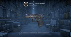 Glock-18 | Mirror Mosaic (Battle-Scarred) Screenshot