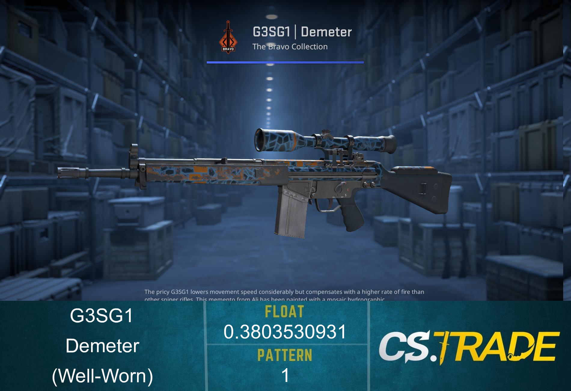 StatTrak™ G3SG1 | Demeter (Well-Worn) Screenshot