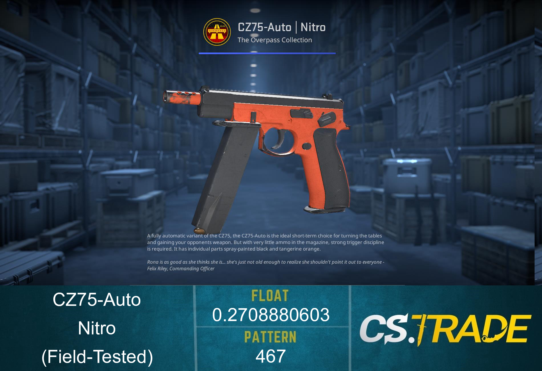 CZ75-Auto | Nitro (Factory New) Screenshot