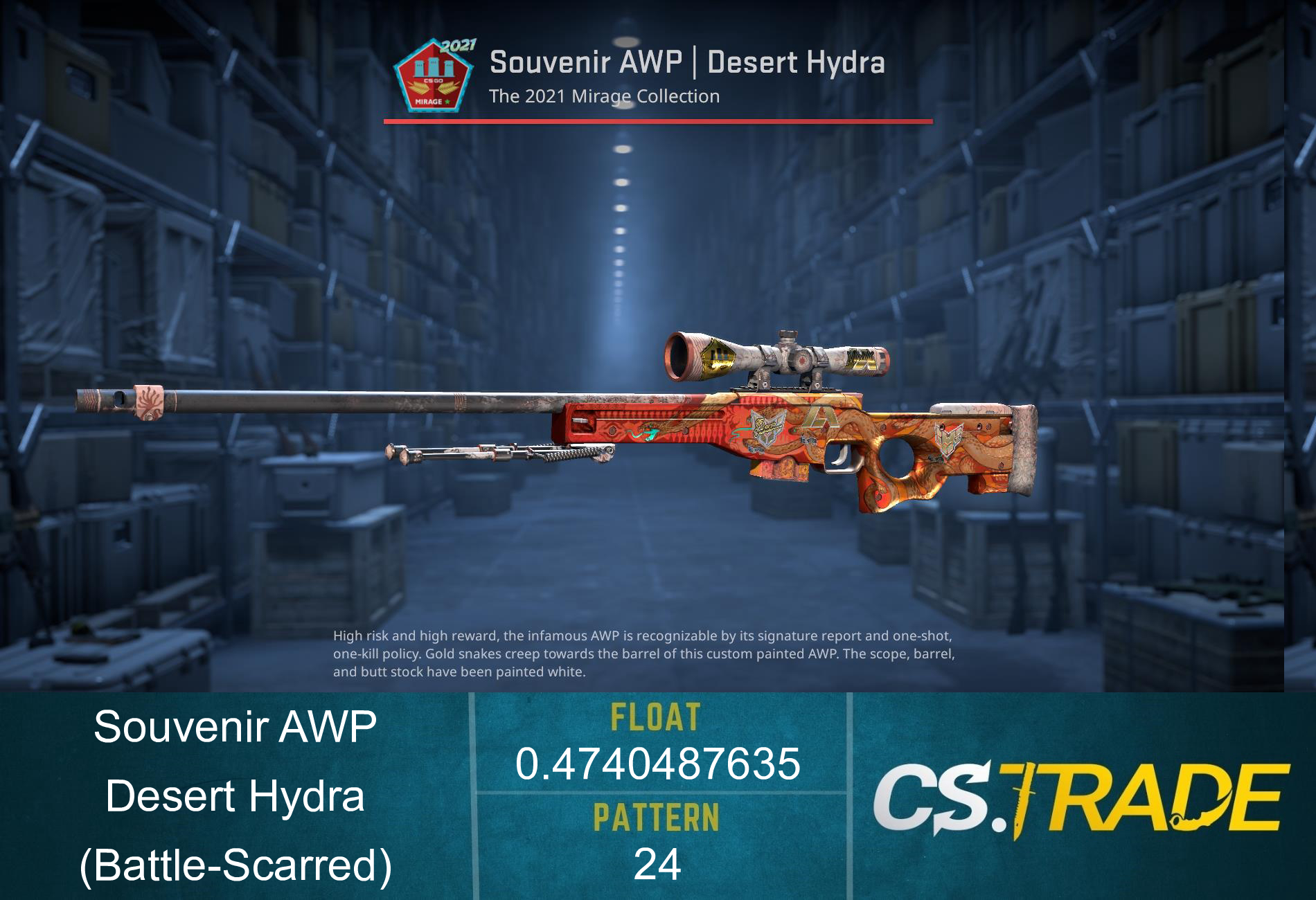 AWP | Desert Hydra (Battle-Scarred) Screenshot